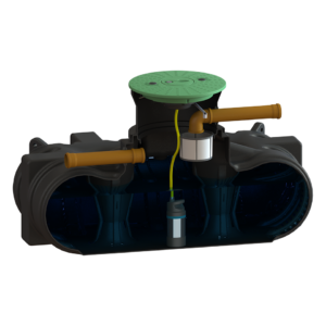 Vihmavee kogumise- ja kastmisesüsteem 1350 liitrit koos pumbaga